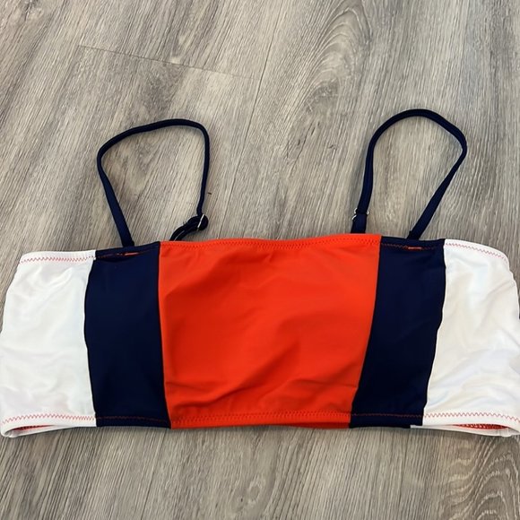 Cupshe red blue and white bikini top size XL NEW WITH TAGS - Picture 2 of 10